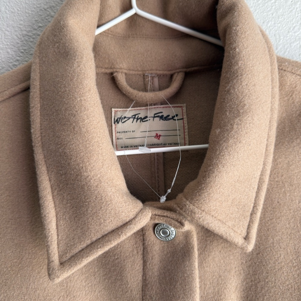 FREE PEOPLE We the Free Lola Shirt Jacket - Camel - Picture 8 of 12